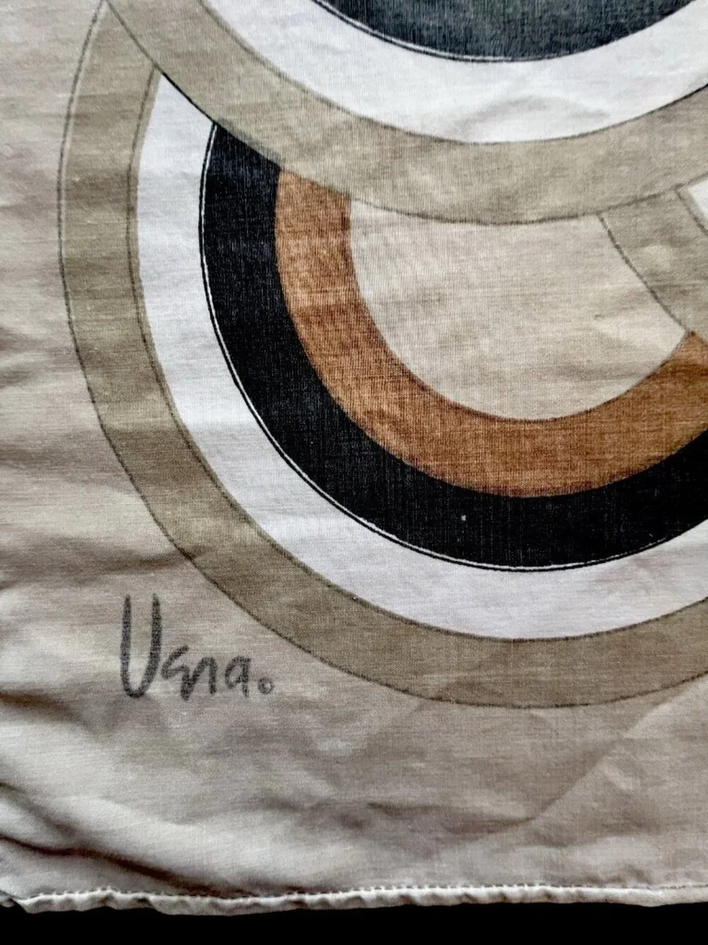 MCM Burlington VERA Pillowcase Std Mod Circles No Iron Percale 1970s USA